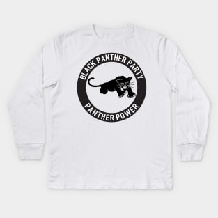 The Black Panther Party, Black History, Black Lives Kids Long Sleeve T-Shirt